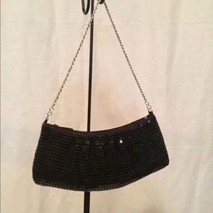 Black sequin party purse